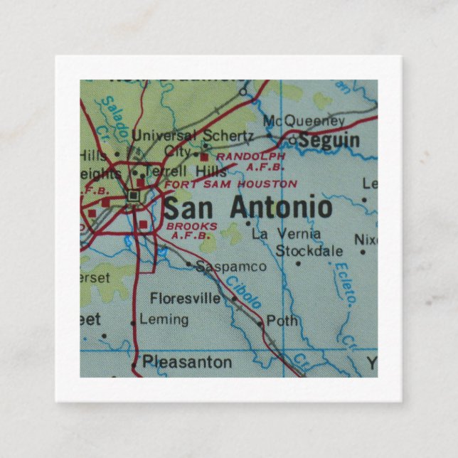 San Antonio Nous avons déplacé une nouvelle carte  (Devant)