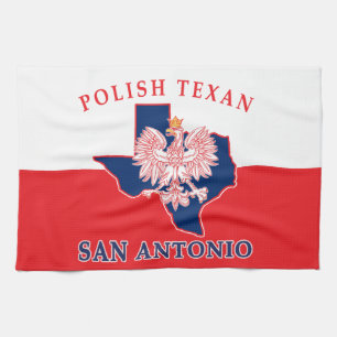 San Antonio Polish Texan Kitchen Towel