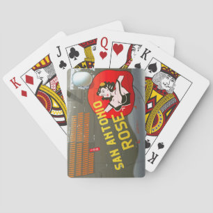 San Antonio Rose B-24 Nose Art (Vintage Fuselage) Playing Cards