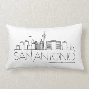 San Antonio Skyline Lumbar Pillow
