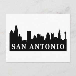 San Antonio Skyline Postcard