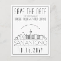 San Antonio | Stylized Skyline Save the Date