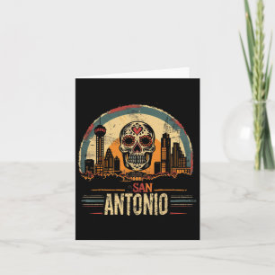 San Antonio - Sugar Skull Cinco De Mayo Fiesta Mat Card