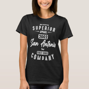 San Antonio Texas 2002 Authentic Vintage Birthday T-Shirt