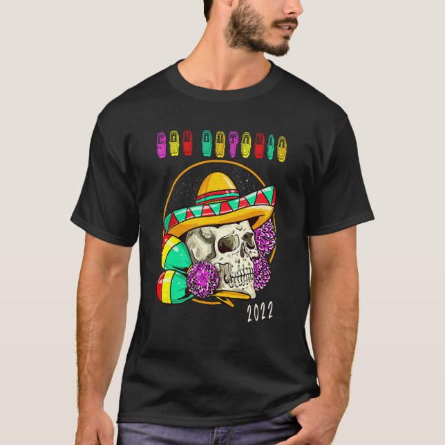 San Antonio Texas 2022 Souvenir  Fiesta Mexican Ar T-Shirt (Front)