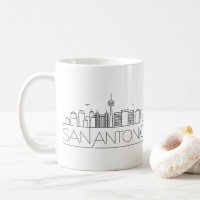 San Antonio, Texas | City Stylized Skyline