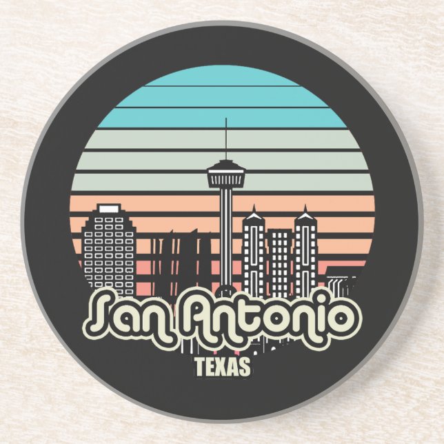 San Antonio,Texas Coaster (Front)