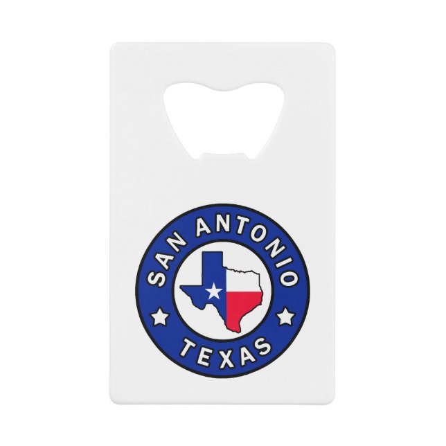 San Antonio Texas Credit Card Bottle Opener (Front)