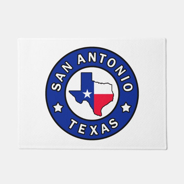 San Antonio Texas Doormat (Front)