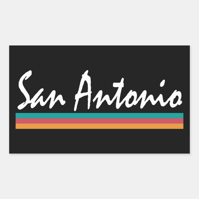 San Antonio Texas Fiesta Colours Sticker (Front)