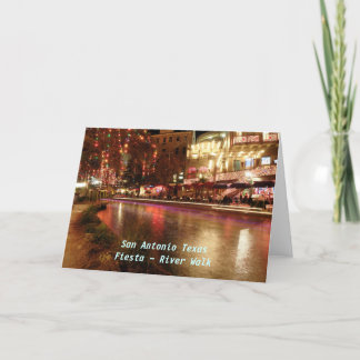 San Antonio Texas Fiesta ~ River Walk Holiday Card