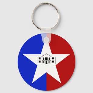 San Antonio (Texas) flag Keychain