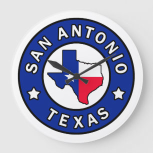 San Antonio Texas Large Clock