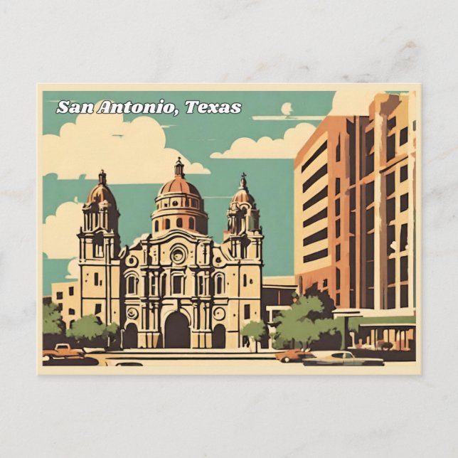 San Antonio, Texas Postcard (Front)