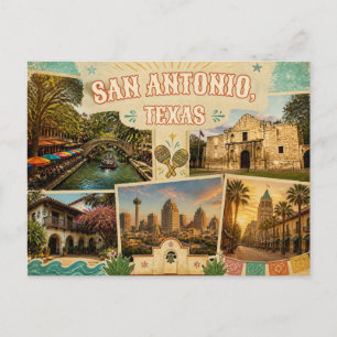 San Antonio Texas Postcard