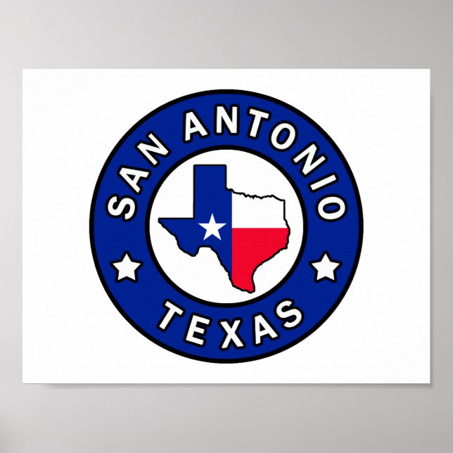 San Antonio Texas Poster (Front)