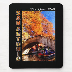 San Antonio, Texas: River Walk Bridge Mouse Pad
