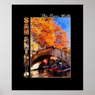 San Antonio, Texas:  River Walk Bridge Poster