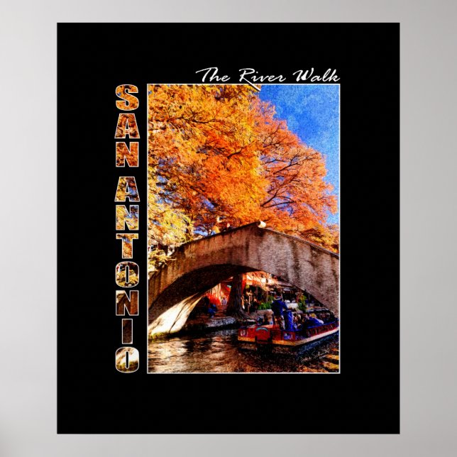 San Antonio, Texas:  River Walk Bridge Poster (Front)