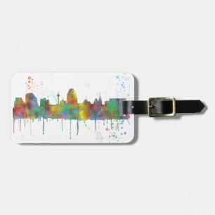 SAN ANTONIO TEXAS SKYLINE LUGGAGE TAG