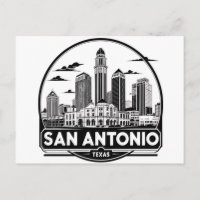 San Antonio Texas skyline Postcard