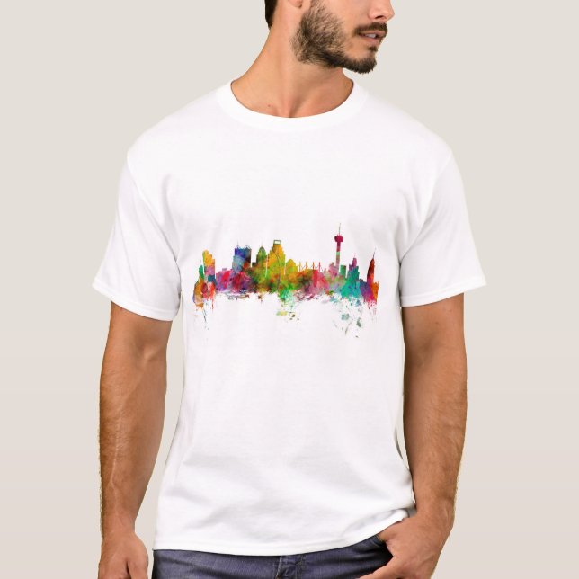 San Antonio Texas Skyline T-Shirt (Front)