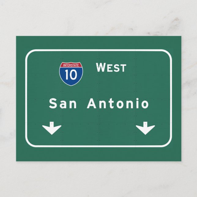 San Antonio Texas tx Interstate Highway Freeway : Postcard (Front)