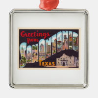 San Antonio Texas TX Vintage Large Letter Postcard