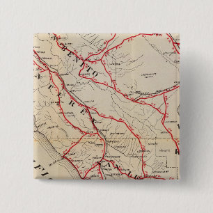 San Benito, Fresno, Monterey, San Luis Obispo 2 Inch Square Button