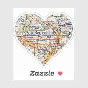 San Bernadino Vintage Map