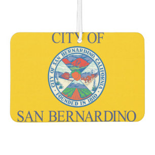 San Bernardino city flag Air Freshener