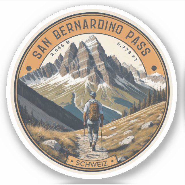 San Bernardino mountain pass the Swiss Alps (Front)
