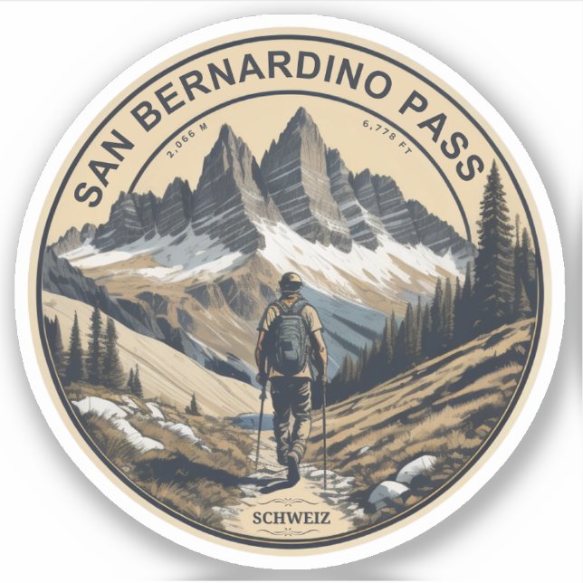 San Bernardino mountain pass the Swiss Alps (Front)