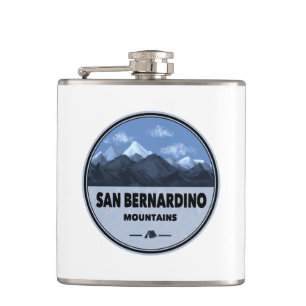 San Bernardino Mountains California Camping Hip Flask