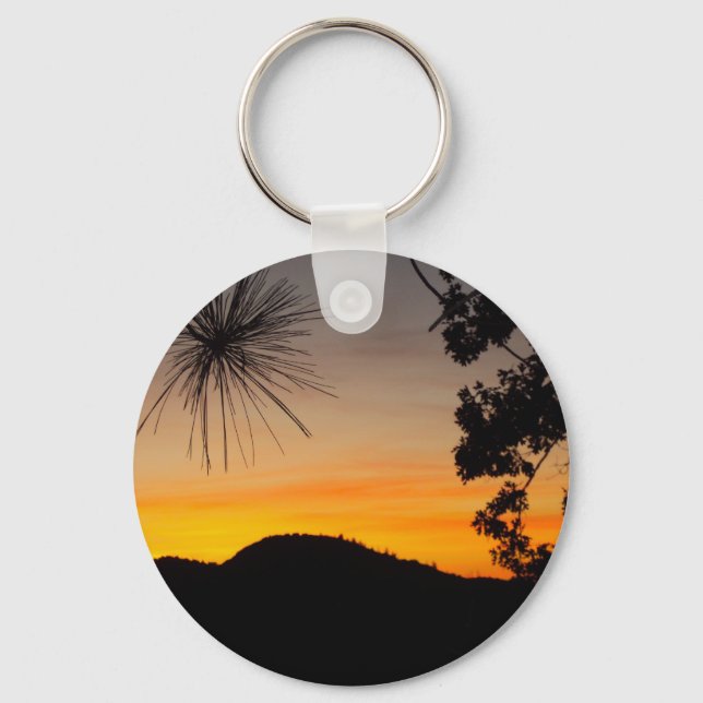 San Bernardino Mountains Sunset Key Chain (Front)