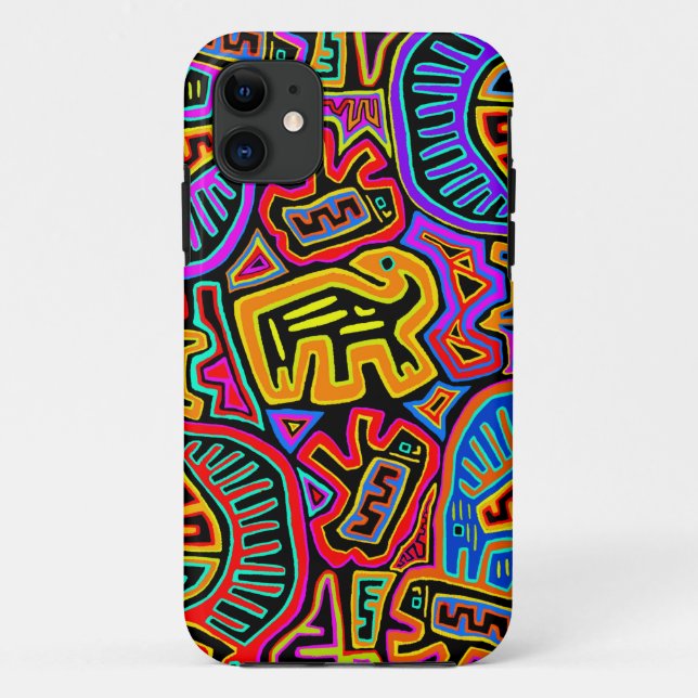 San Blas Island Mola Collage Case-Mate iPhone Case (Back)