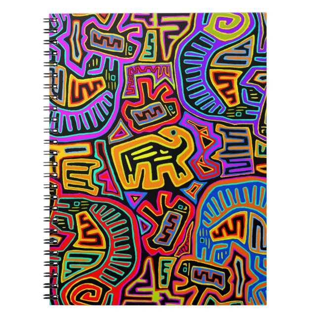 San Blas Island Mola Collage Notebook (Front)