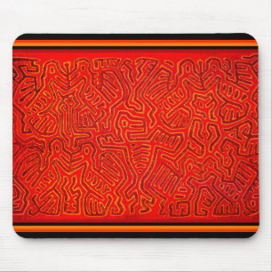 San Blas Island Mola Spirits Mouse Pad