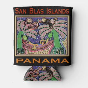 San Blas Islands Panama Mola Can Cooler