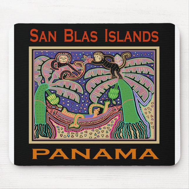 San Blas Islands Panama Mola Mouse Pad (Front)