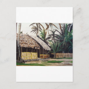 San Blas Islands, Panama WaterColor Postcard