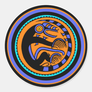 San Blas Serpent Spirit Classic Round Sticker