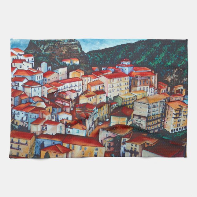 San Chirico, Italy Kitchen Towel (Horizontal)