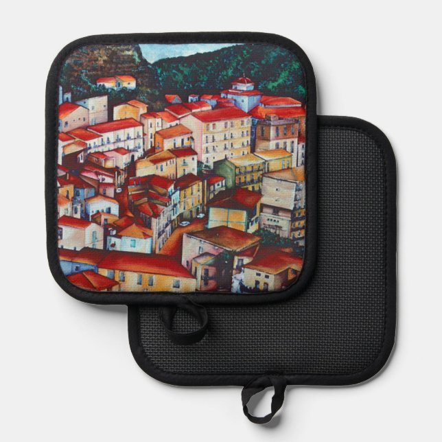 San Chirico, Italy Pot Holder (Front/Back)