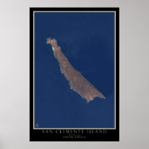 San Clemente Island California Satellite Map
