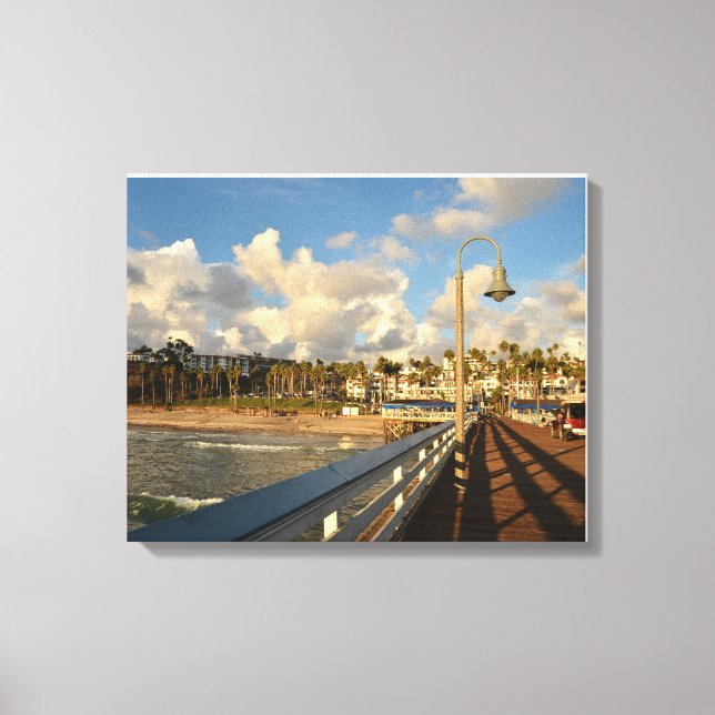 San Clemente Pier California Canvas Print (Front)