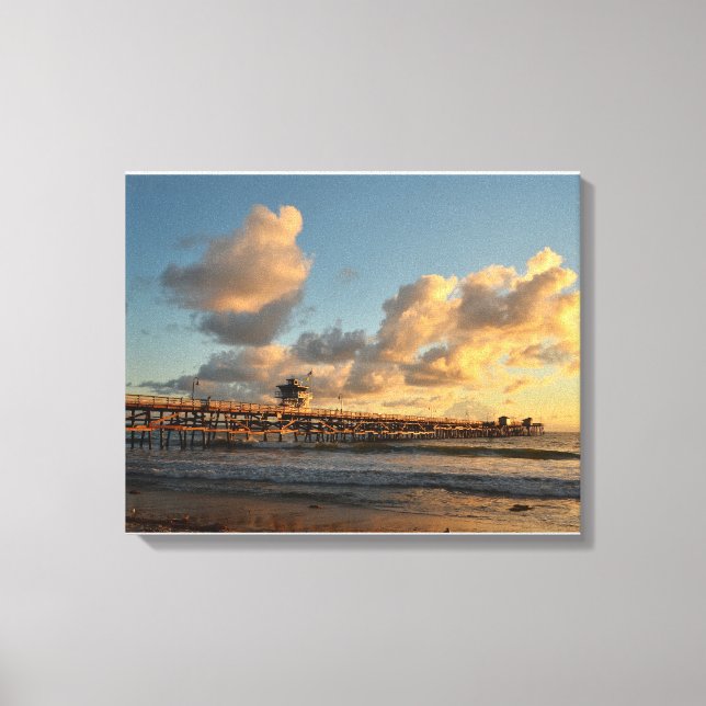 San Clemente Pier California Canvas Print (Front)