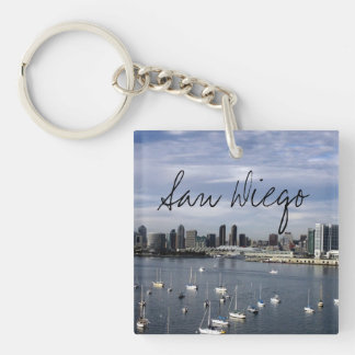 San Diego Bay and Skyline Keychain