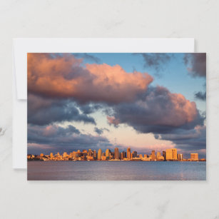 San Diego Bay City Skyline Thank You Card