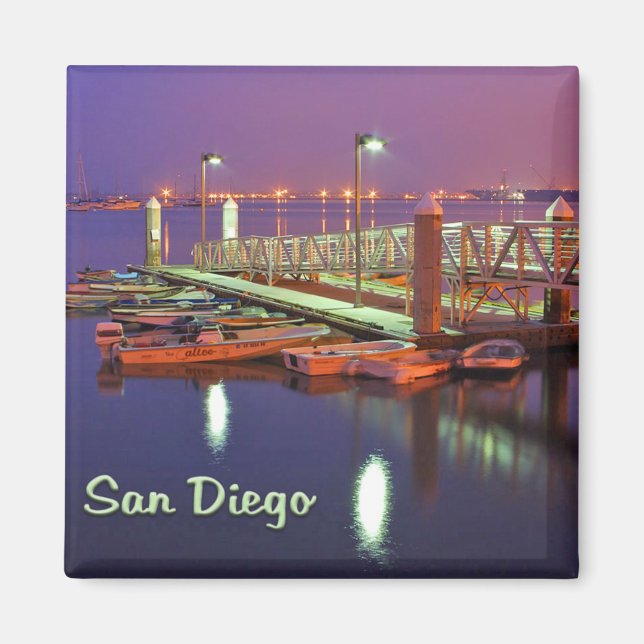 San Diego Bay Pier Magnet (Front)